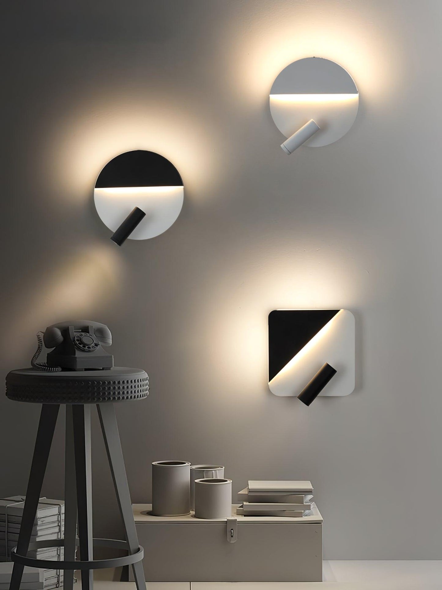 Kneeland Rotatable Wall Lamp with Integrated LED Light