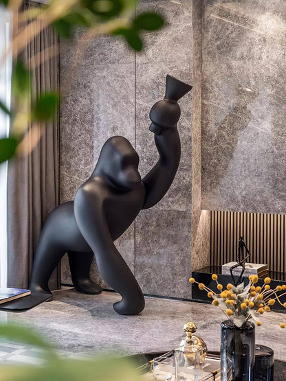 Kong Floor Lamp with Adjustable Arm - Modern LED Lighting