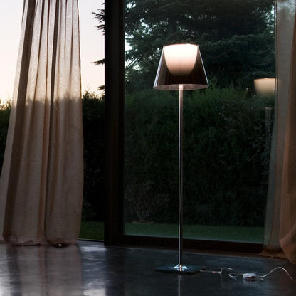 Chrome Prism Floor Lamp - LED Indoor Lighting 160cm