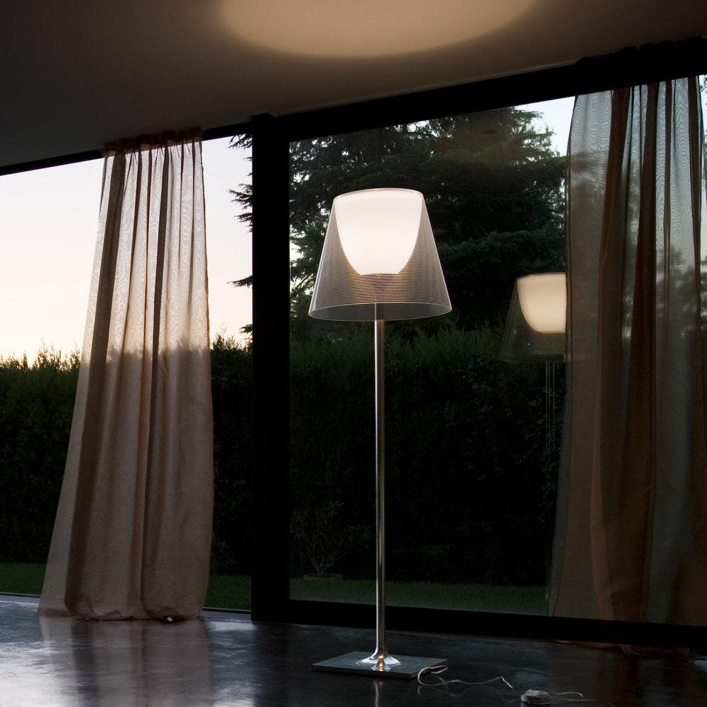Chrome Prism Floor Lamp - LED Indoor Lighting 160cm