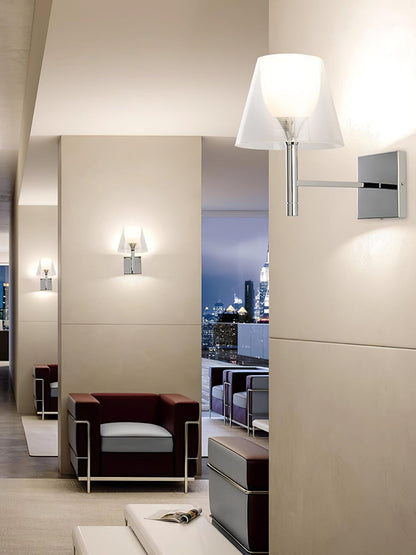 Chrome Prism Wall Lamp - Elegant LED Indoor Lighting
