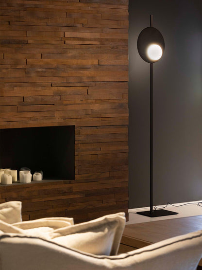 Kwic Floor Lamp with LED Light, Modern Design, Black
