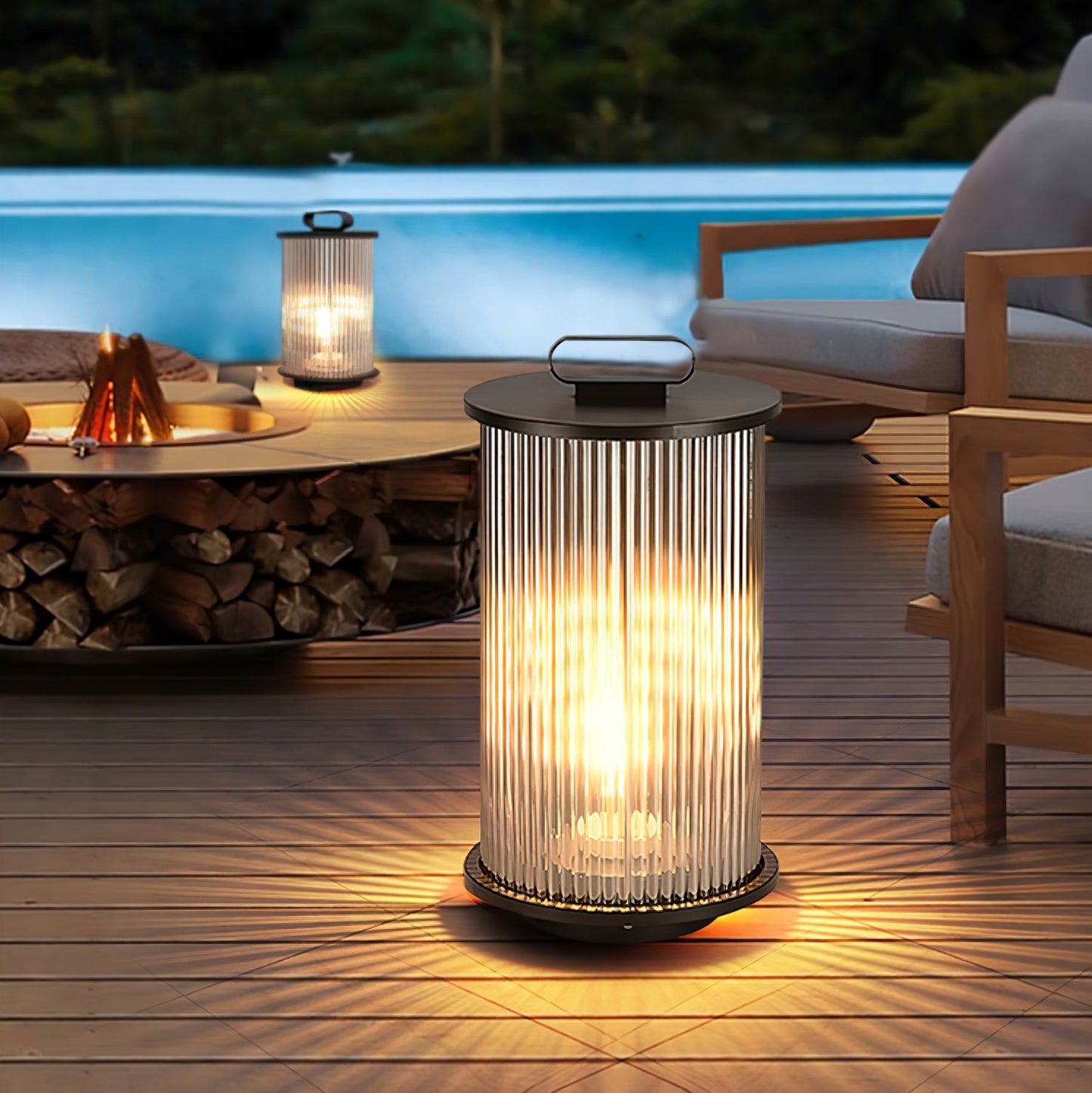 Lantern Garden Solar Outdoor Light with Remote Control