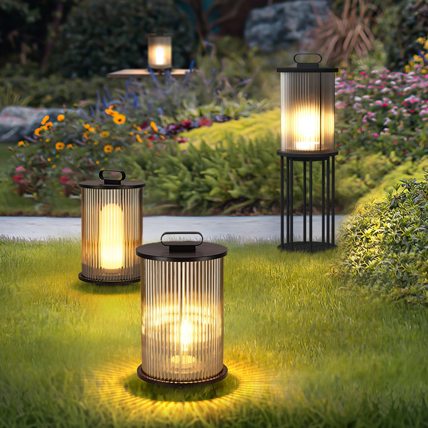 Lantern Garden Solar Outdoor Light with Remote Control