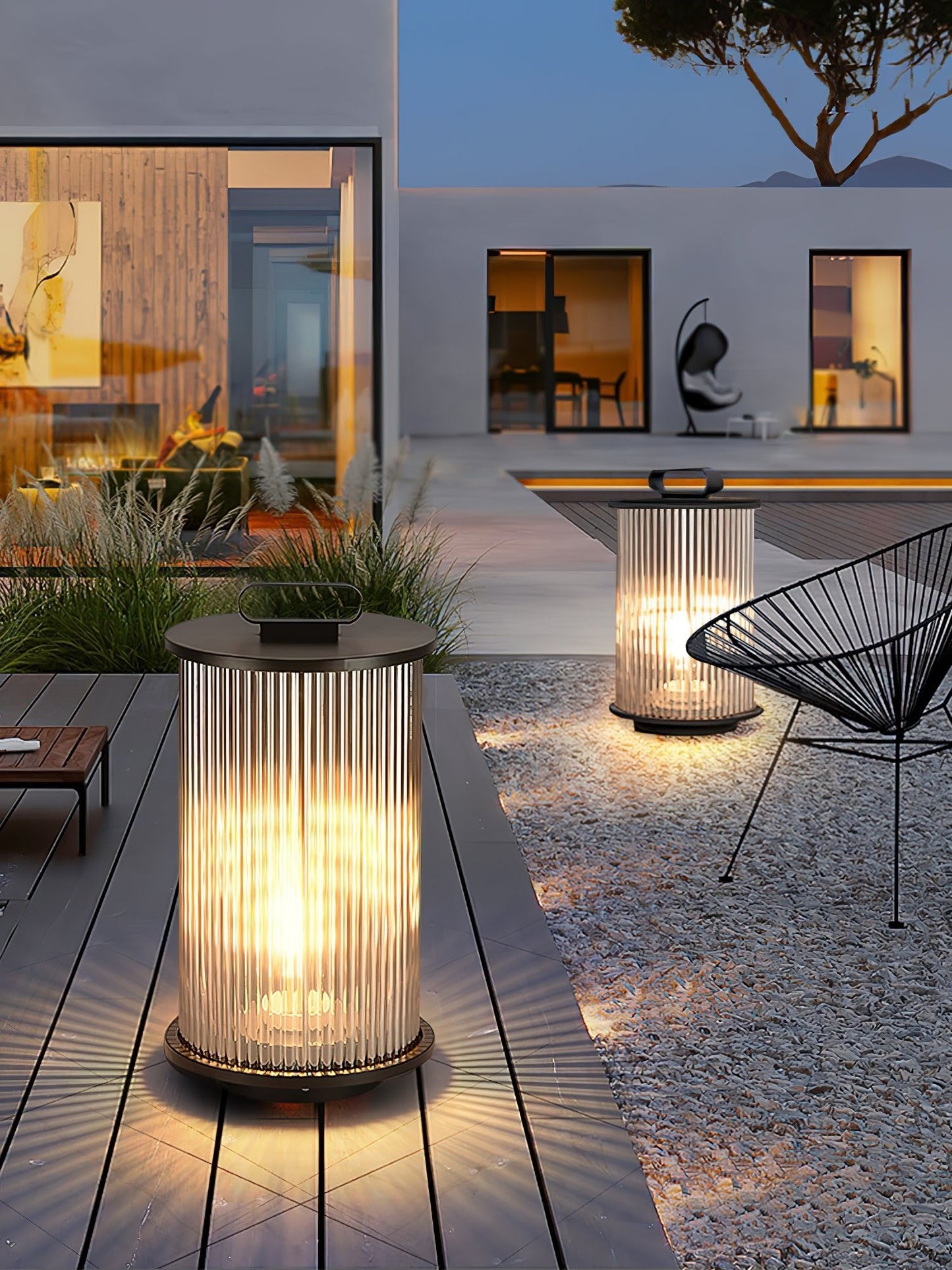 Lantern Garden Solar Outdoor Light with Remote Control