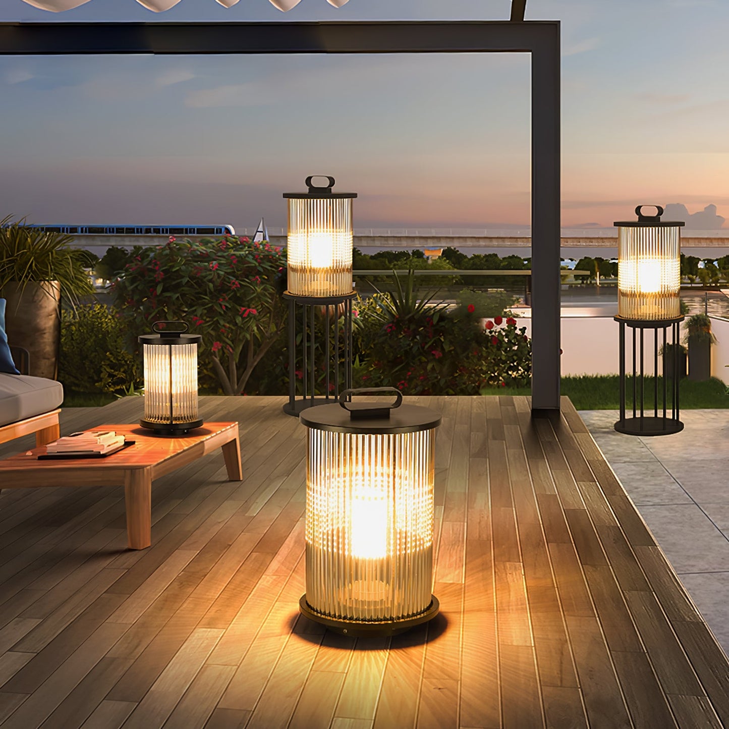 Lantern Garden Solar Outdoor Light with Remote Control