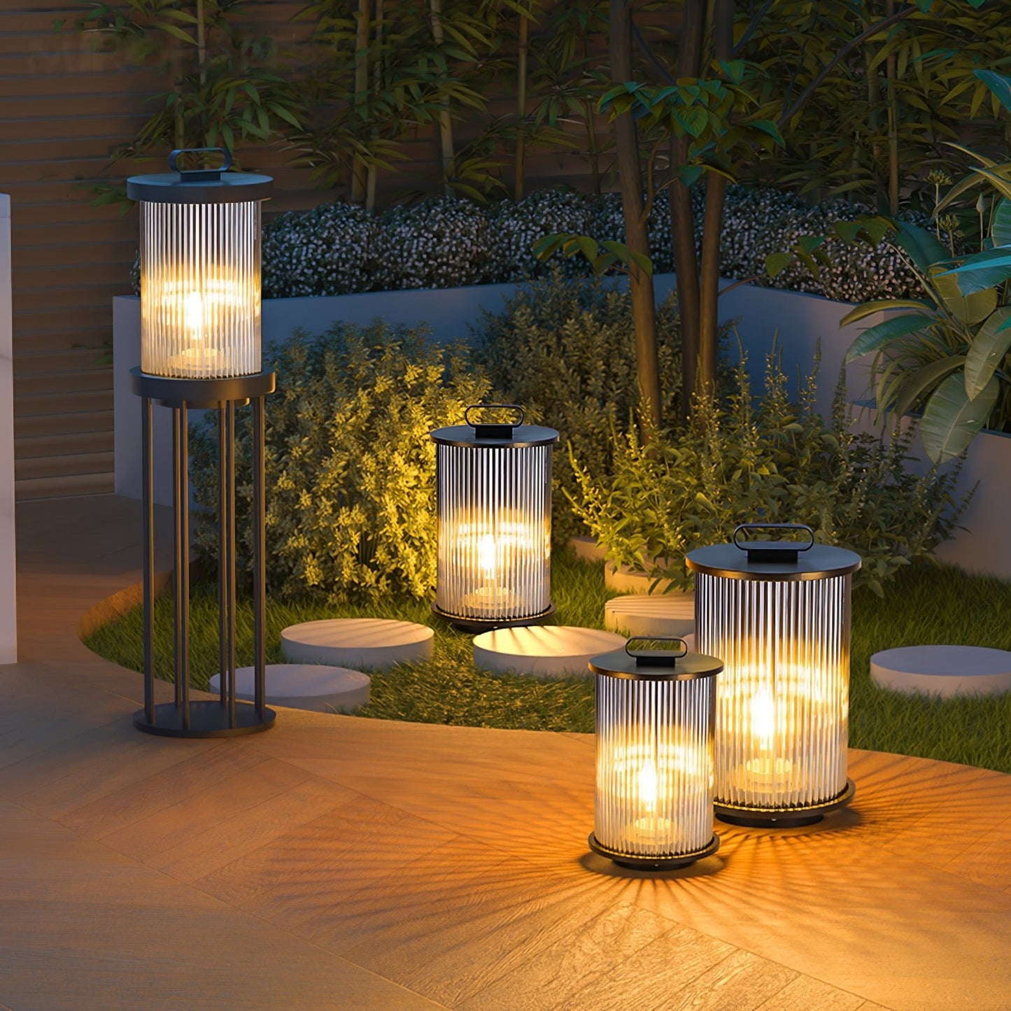 Lantern Garden Solar Outdoor Light with Remote Control