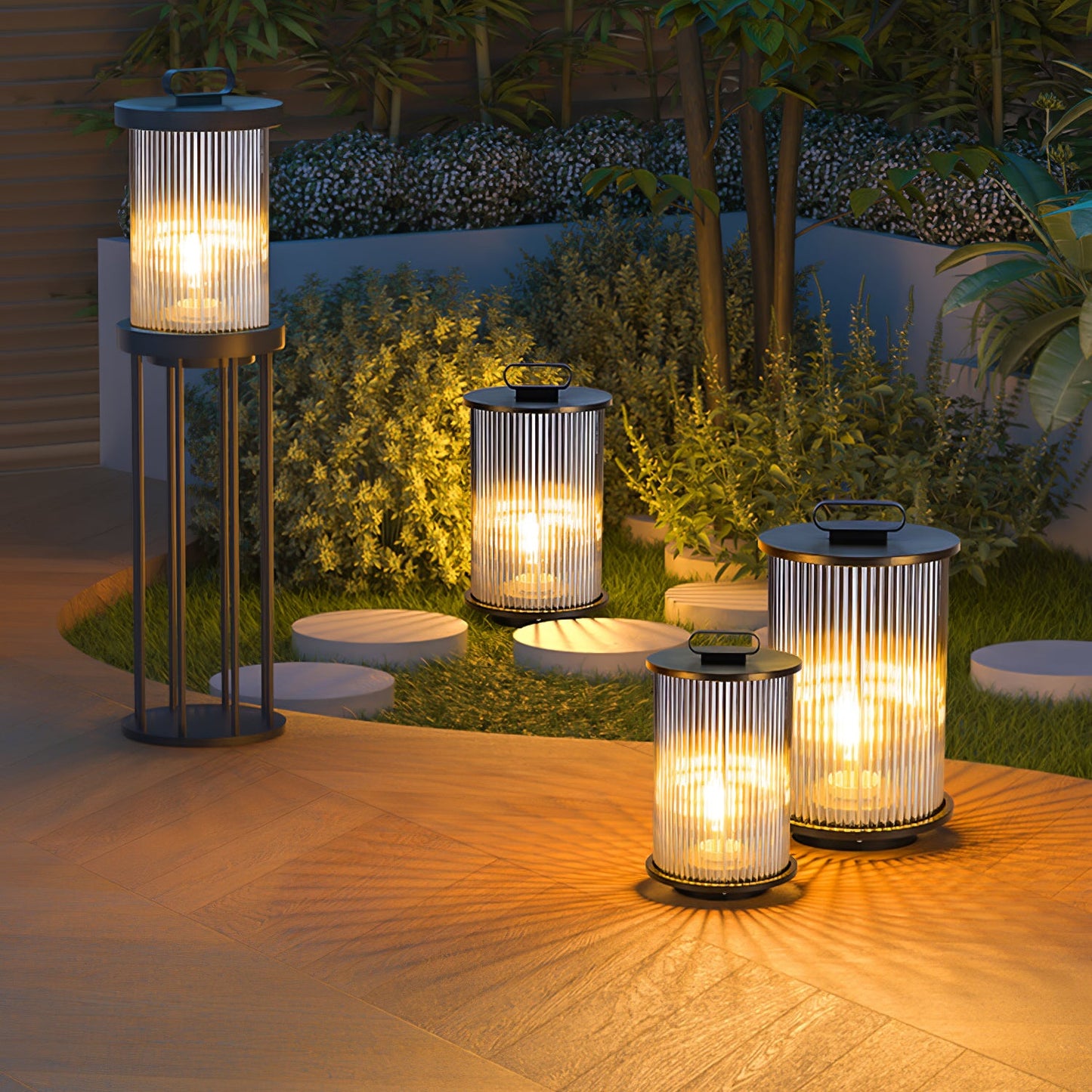 Lantern Garden Solar Outdoor Light with Remote Control