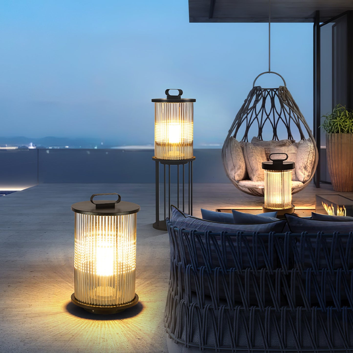 Lantern Garden Solar Outdoor Light with Remote Control
