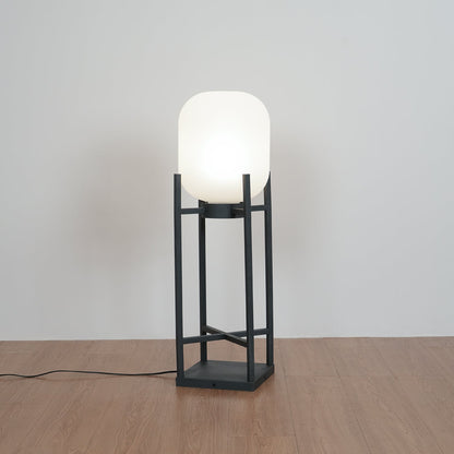 Solar Waterproof Lantern Floor Light with Integrated LED