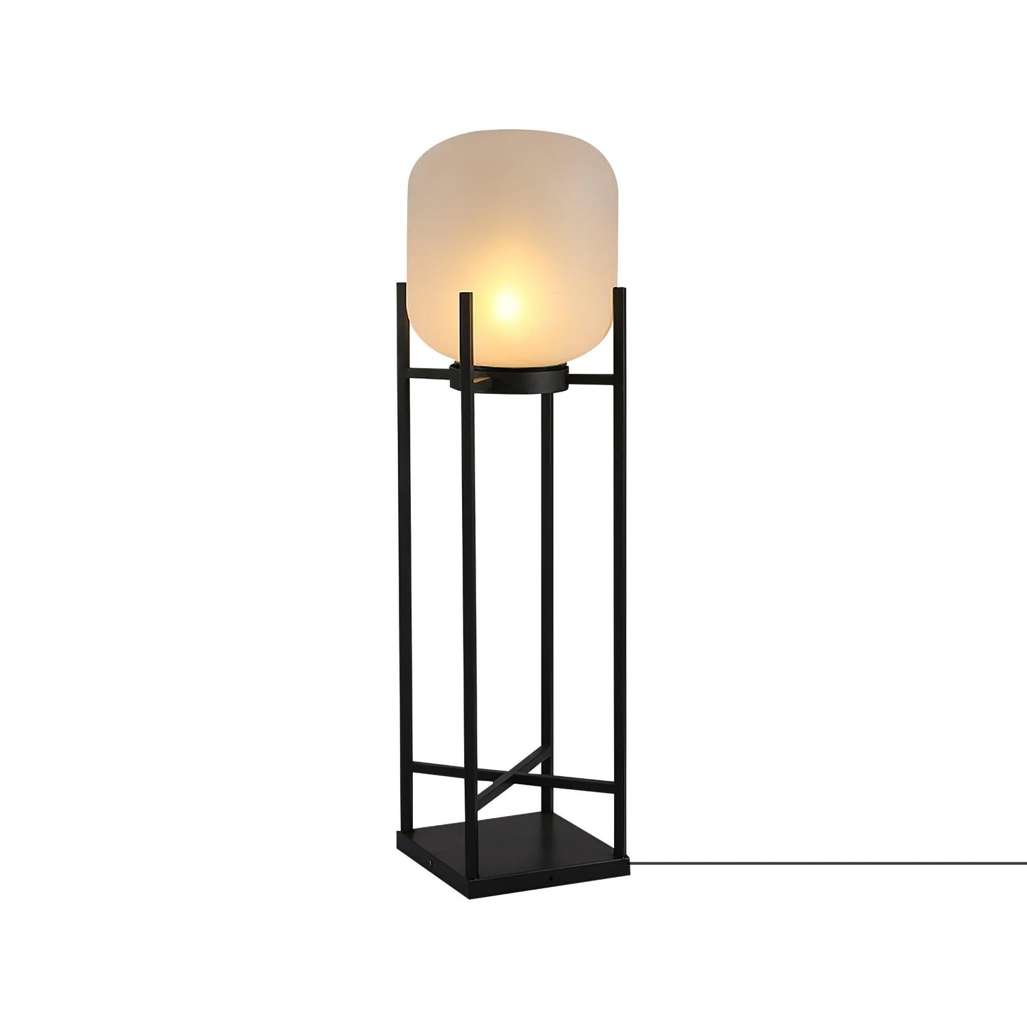 Solar Floor Lamp Lantern for Outdoors - Waterproof LED Light