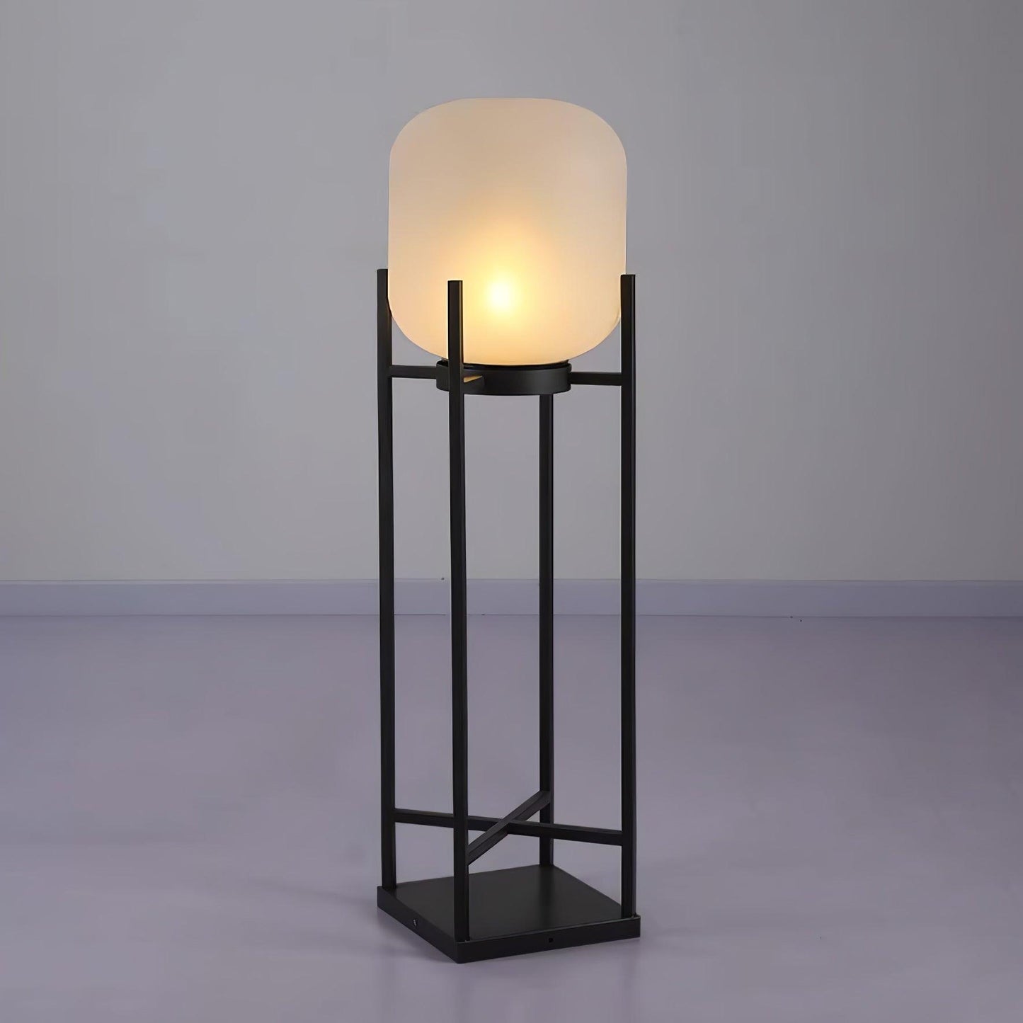Solar Floor Lamp Lantern for Outdoors - Waterproof LED Light