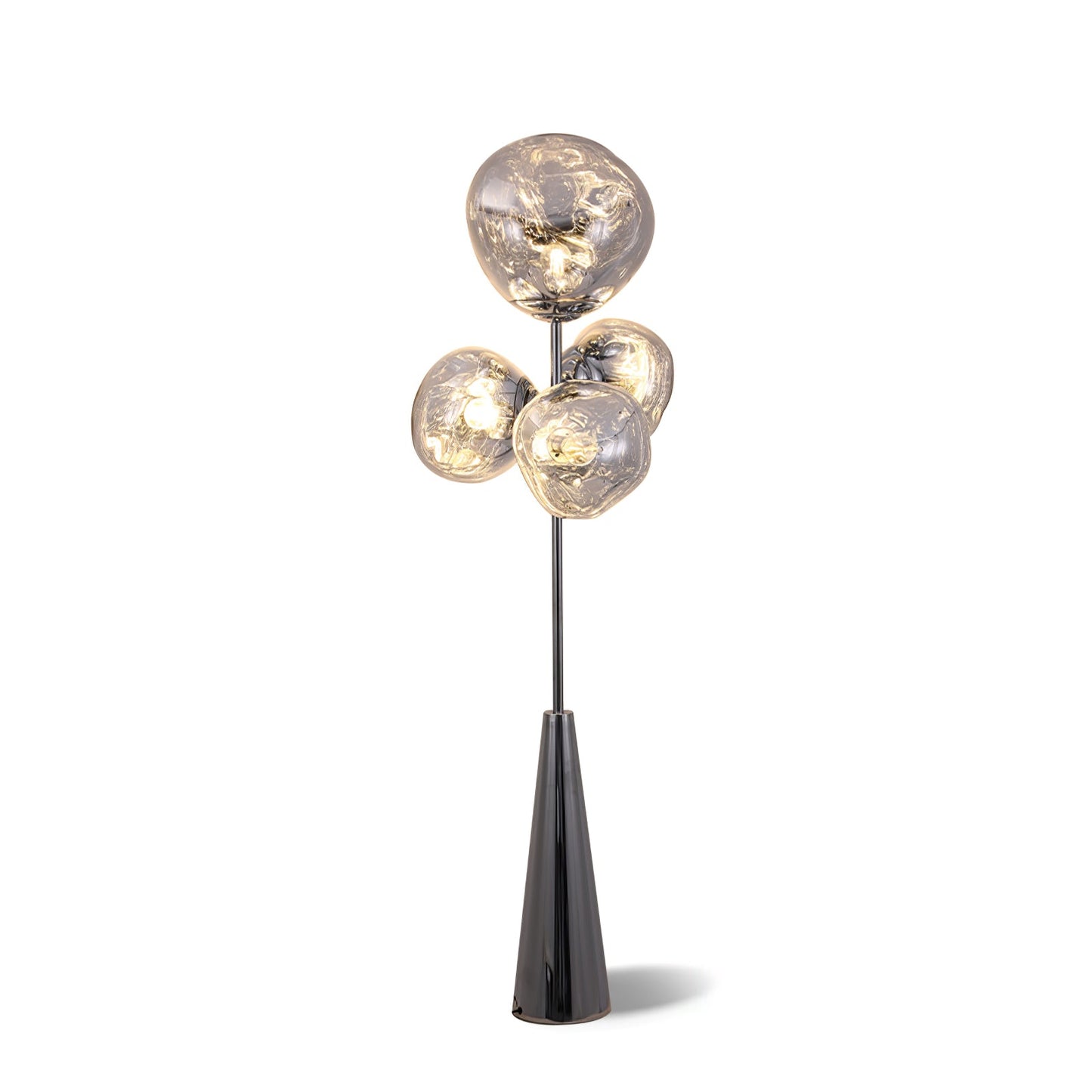 Lava Column Floor Lamp LED Indoor Lighting Chrome Black