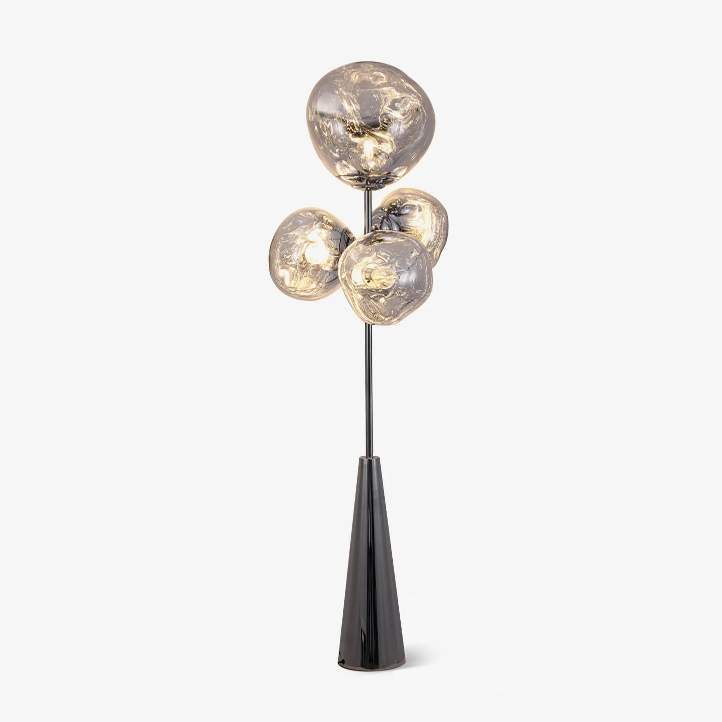 Lava Column Floor Lamp LED Indoor Lighting Chrome Black