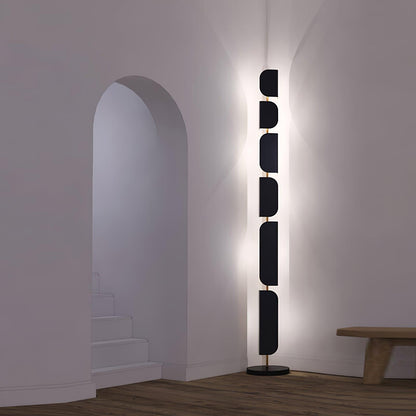 Leagan Floor Lamp - LED Metal Marble Indoor Light
