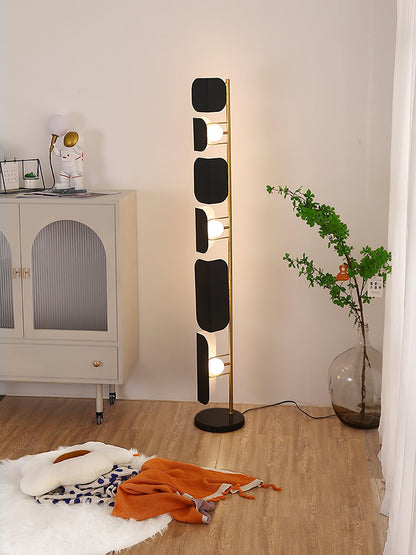 Leagan Floor Lamp - LED Metal Marble Indoor Light