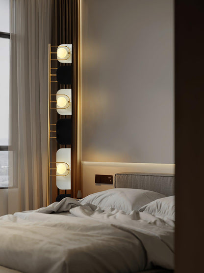 Leagan Floor Lamp - LED Metal Marble Indoor Light