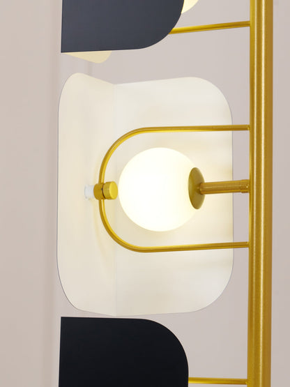 Leagan Floor Lamp - LED Metal Marble Indoor Light