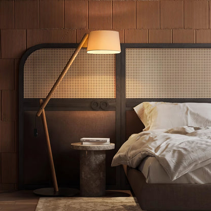 Lean Pivot Floor Lamp with Adjustable Arm LED Light