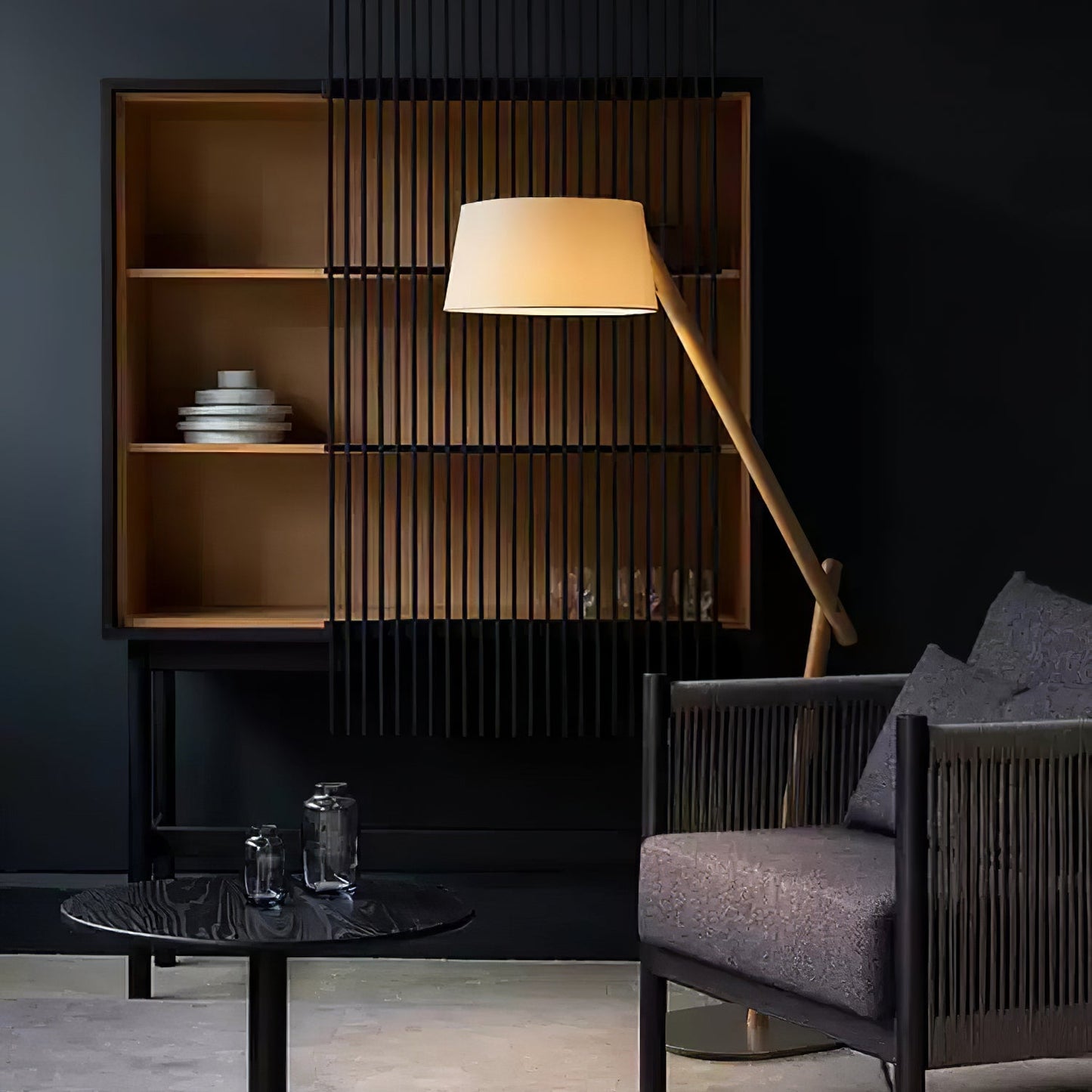 Lean Pivot Floor Lamp with Adjustable Arm LED Light
