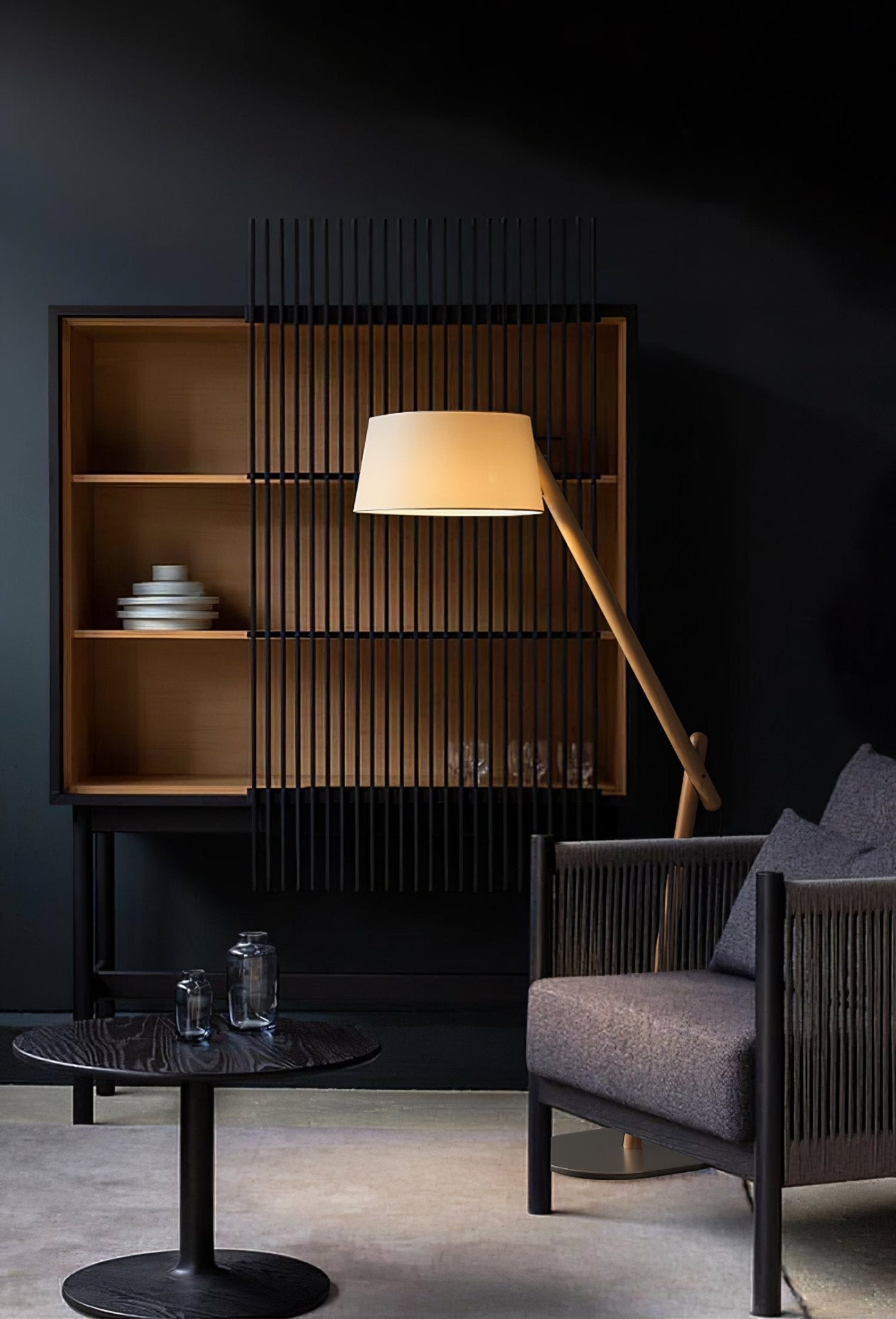 Lean Pivot Floor Lamp with Adjustable Arm LED Light