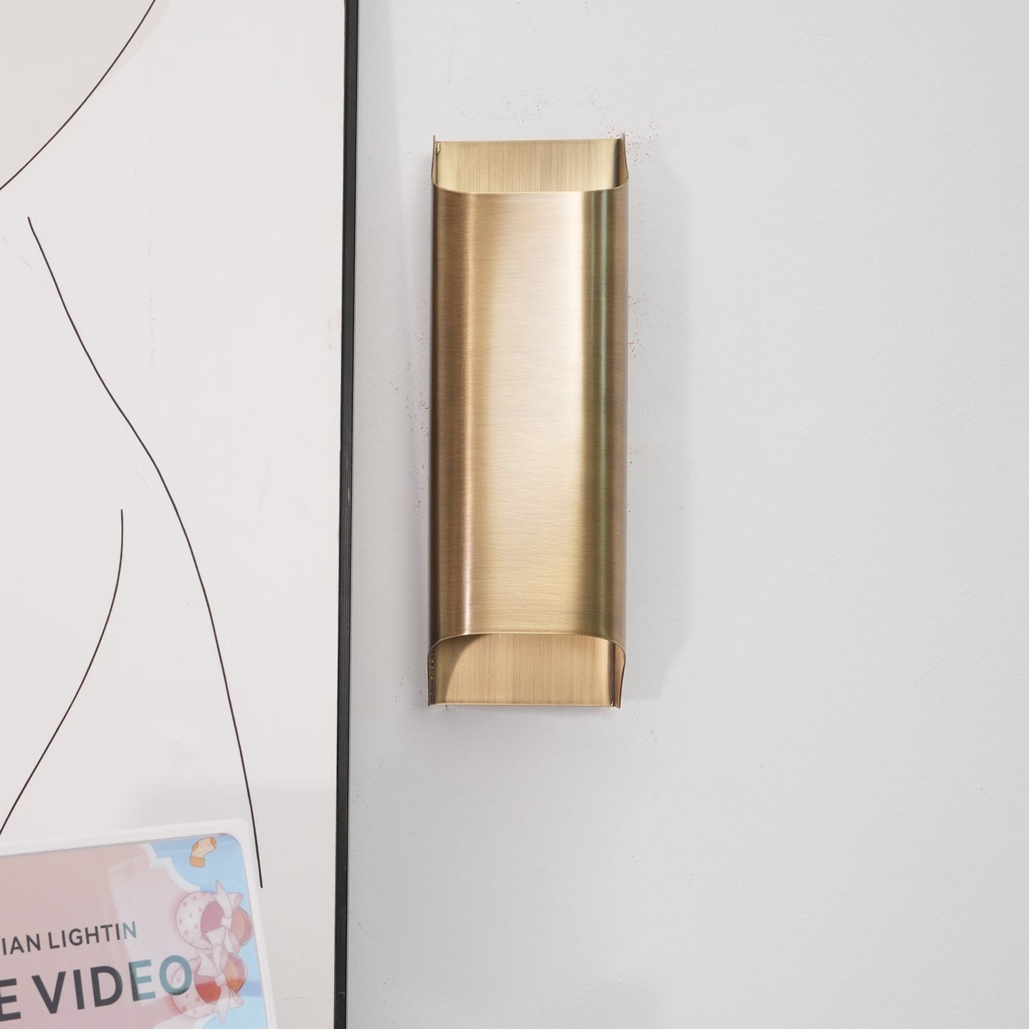 Leclerc Brass Wall Lamp LED Indoor Lighting Fixture Set of 2