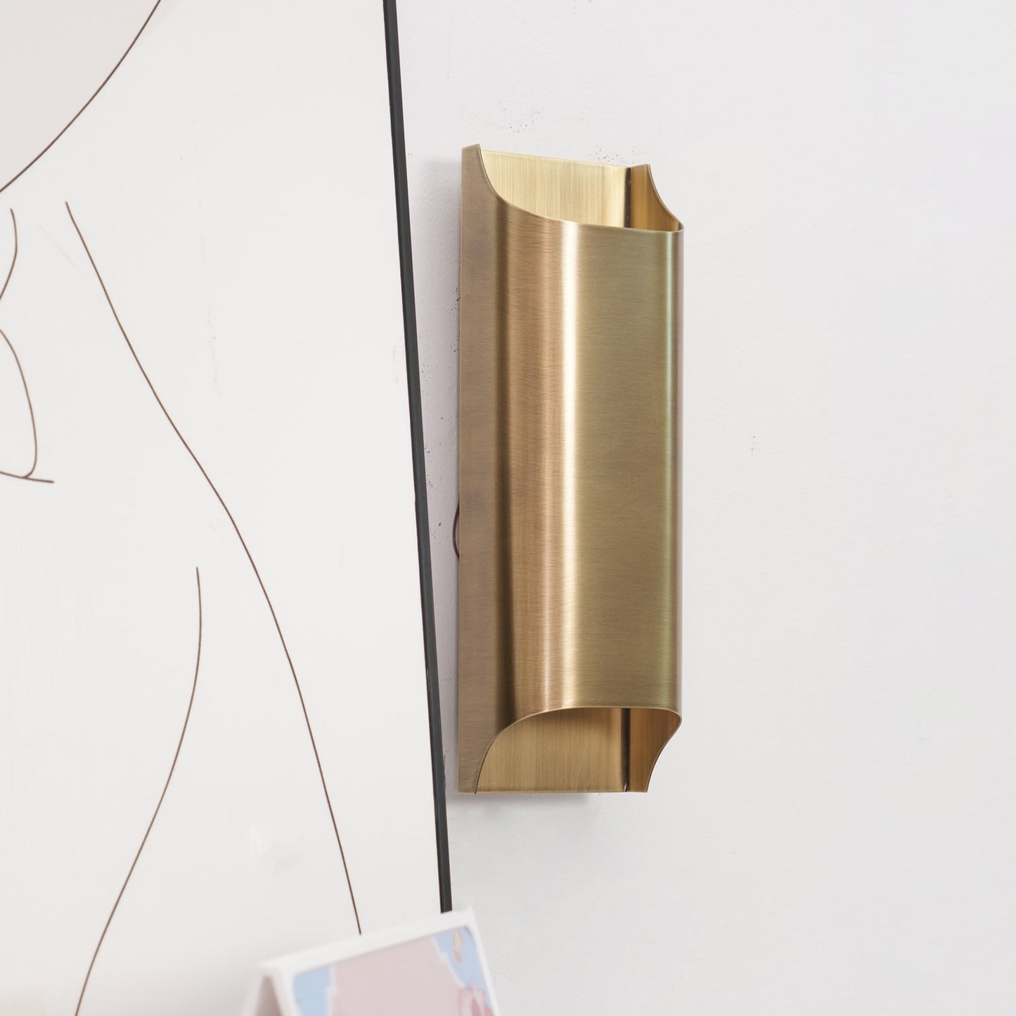 Leclerc Brass Wall Lamp LED Indoor Lighting Fixture Set of 2