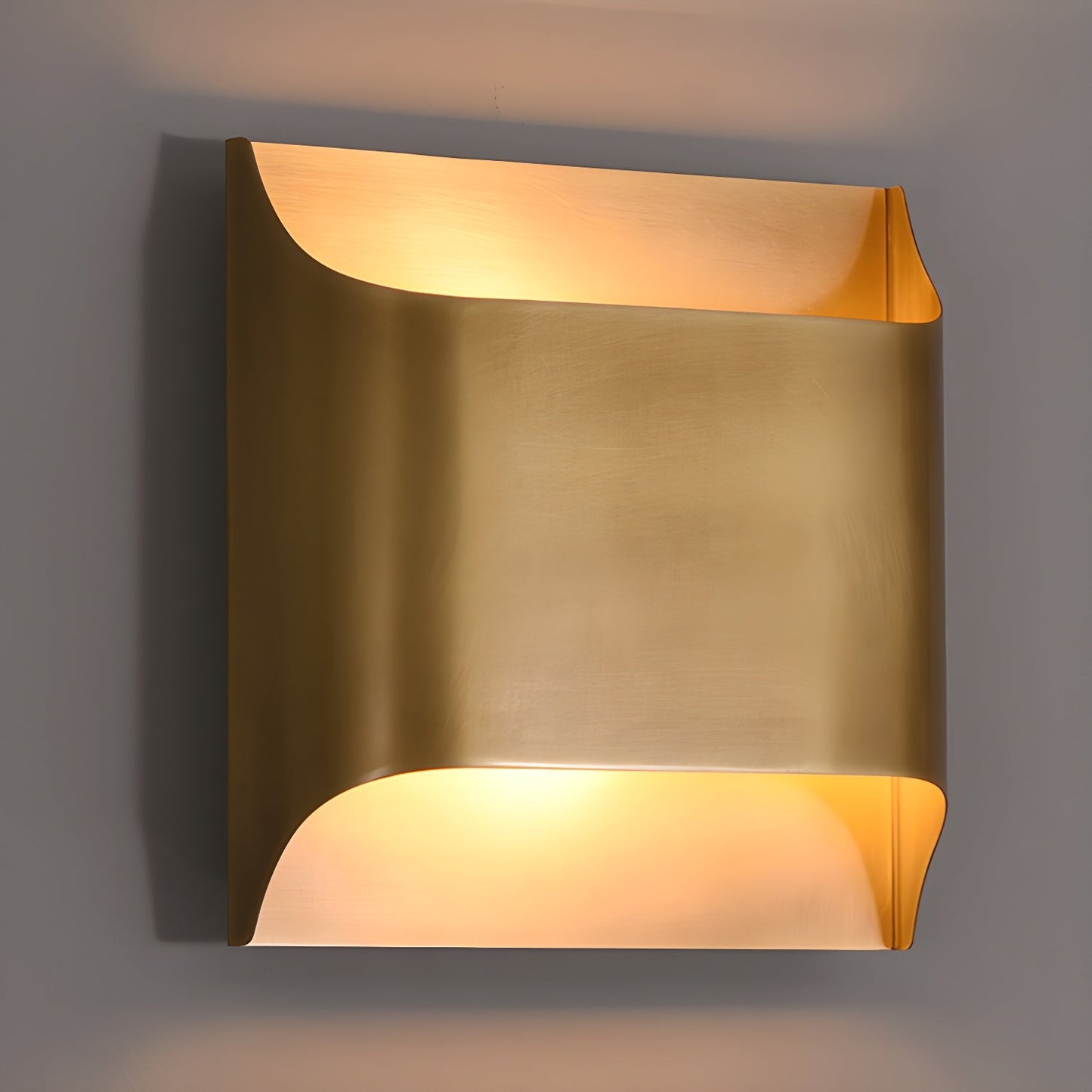 Leclerc Brass Wall Lamp LED Indoor Lighting Fixture Set of 2