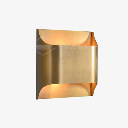 Leclerc Brass Wall Lamp LED Indoor Lighting Fixture Set of 2