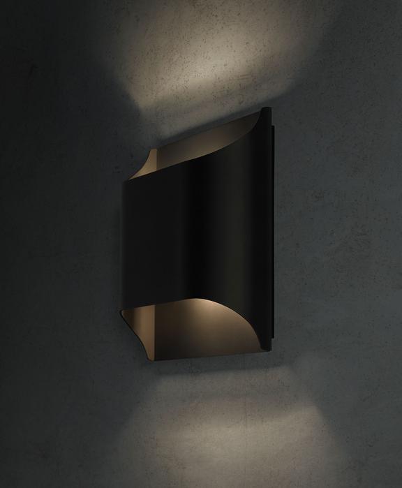 Leclerc Brass Wall Lamp LED Indoor Lighting Fixture Set of 2