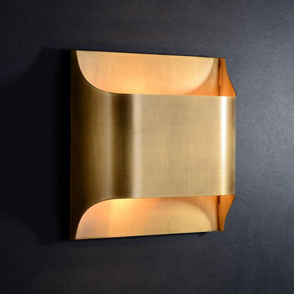 Leclerc Brass Wall Lamp LED Indoor Lighting Fixture Set of 2