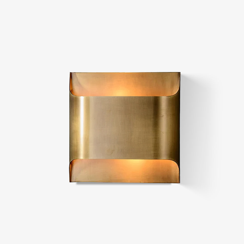 Leclerc Brass Wall Lamp LED Indoor Lighting Fixture Set of 2
