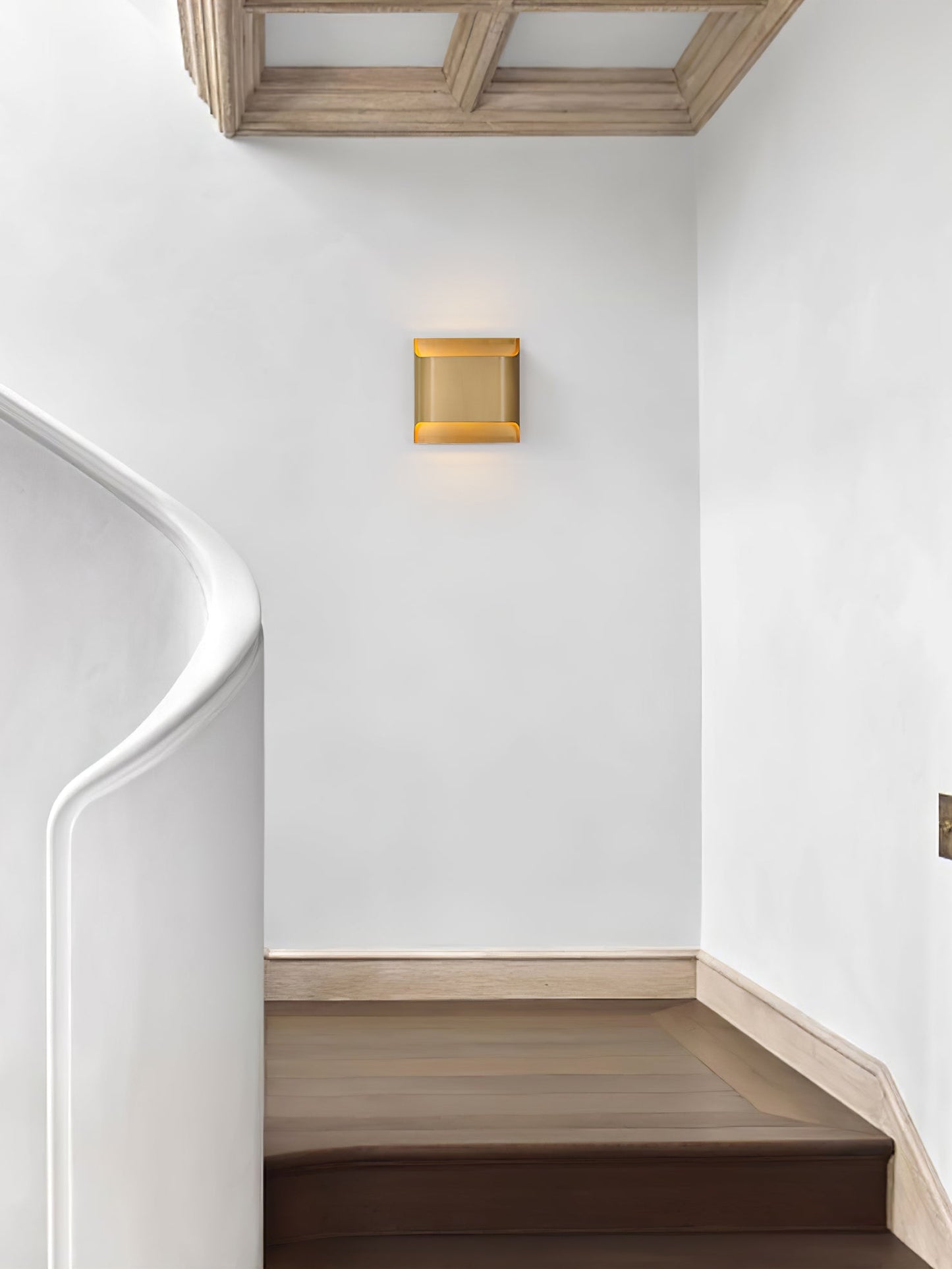 Leclerc Brass Wall Lamp LED Indoor Lighting Fixture Set of 2