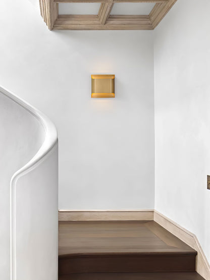 Leclerc Brass Wall Lamp LED Indoor Lighting Fixture Set of 2
