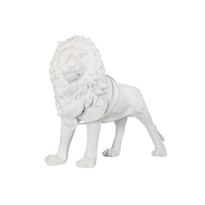 Leo Lion Sculpture Floor Lamp with LED Warm Light