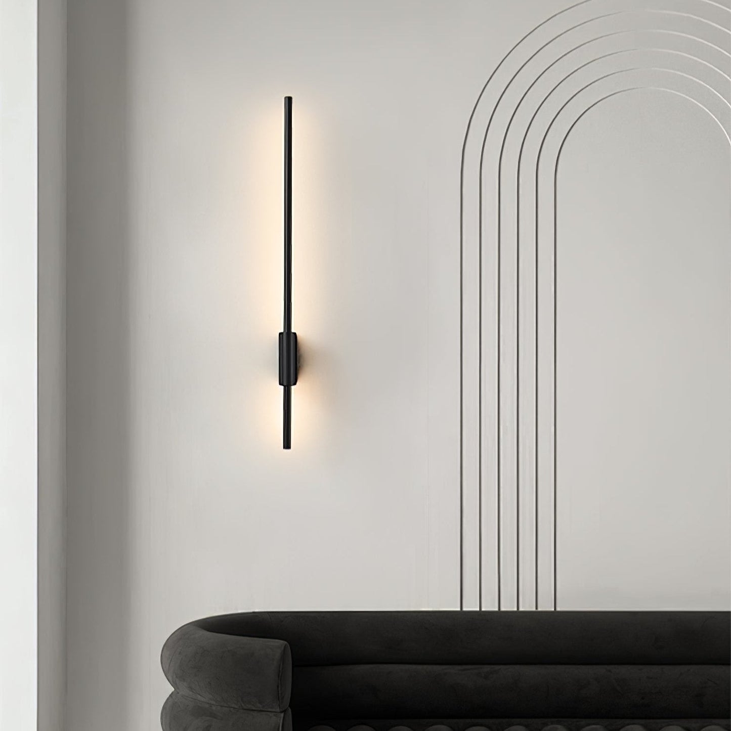 Leon Linear Wall Light - LED Indoor Wall Fixture, Black