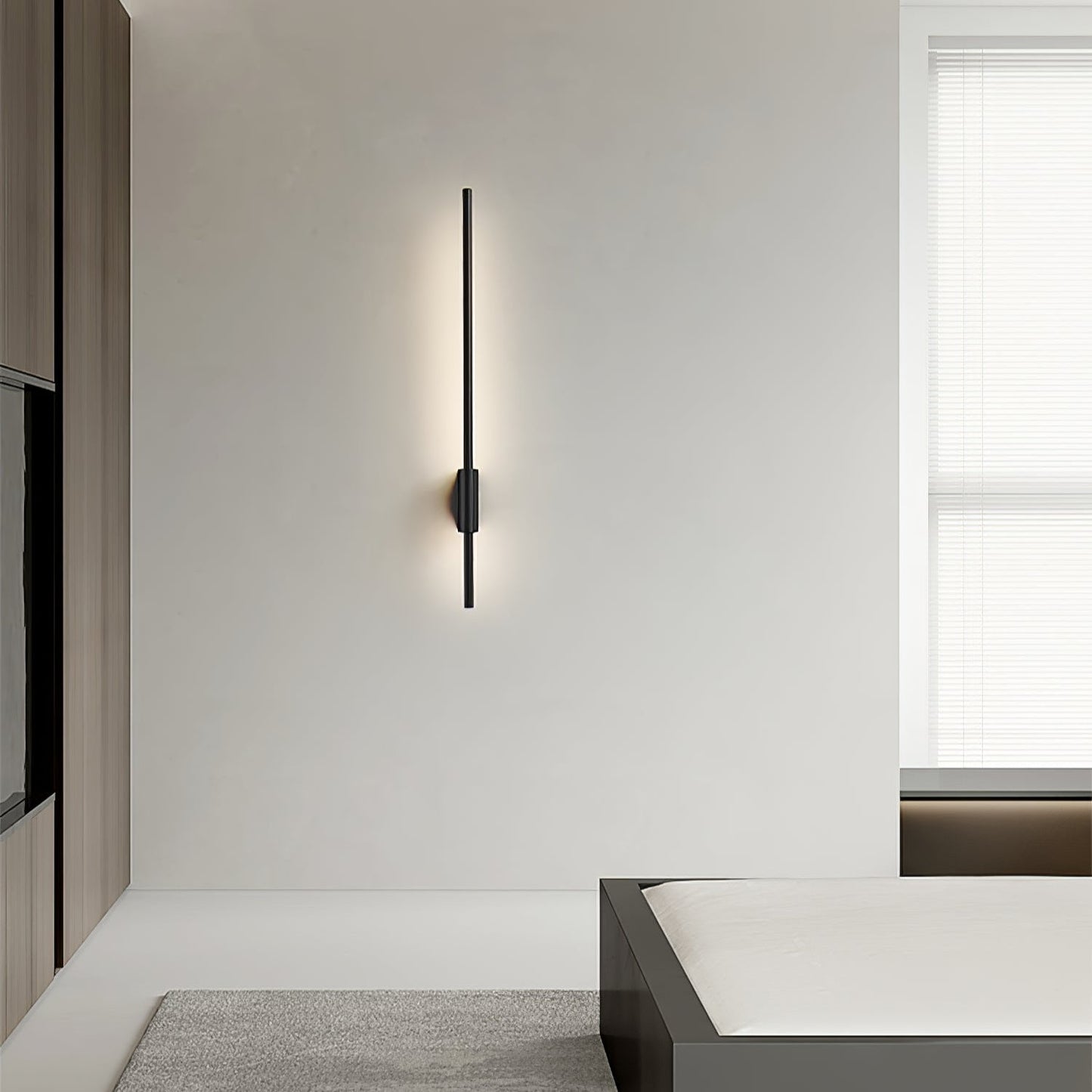 Leon Linear Wall Light - LED Indoor Wall Fixture, Black