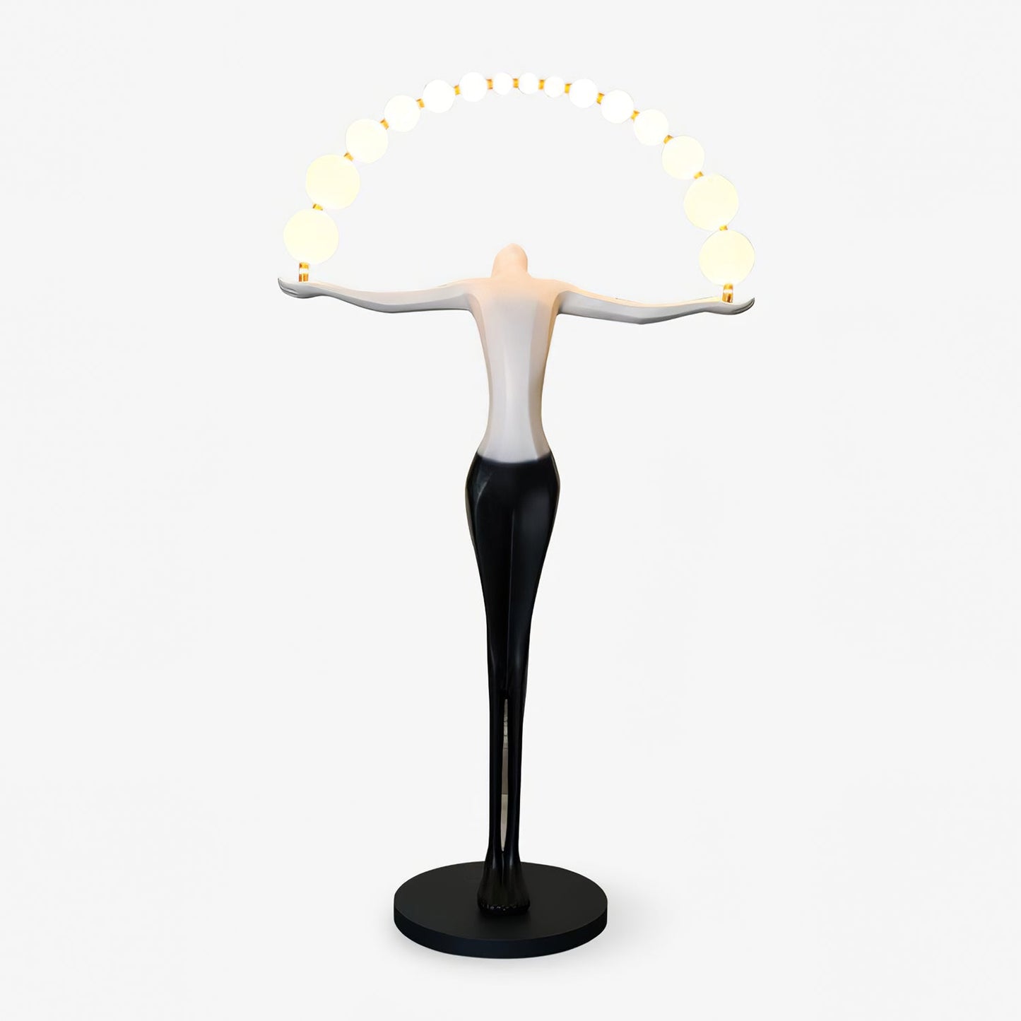 Statue of Liberty Floor Lamp with LED Light - Black Design
