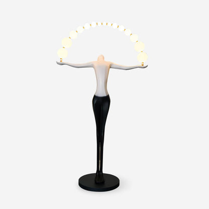 Statue of Liberty Floor Lamp with LED Light - Black Design