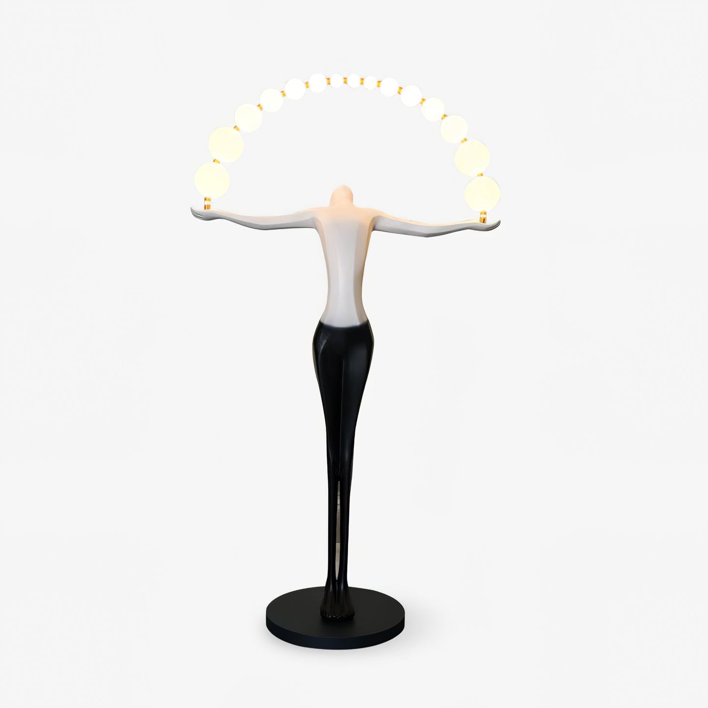 Statue of Liberty Floor Lamp with LED Light - Black Design
