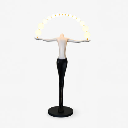 Statue of Liberty Floor Lamp with LED Light - Black Design