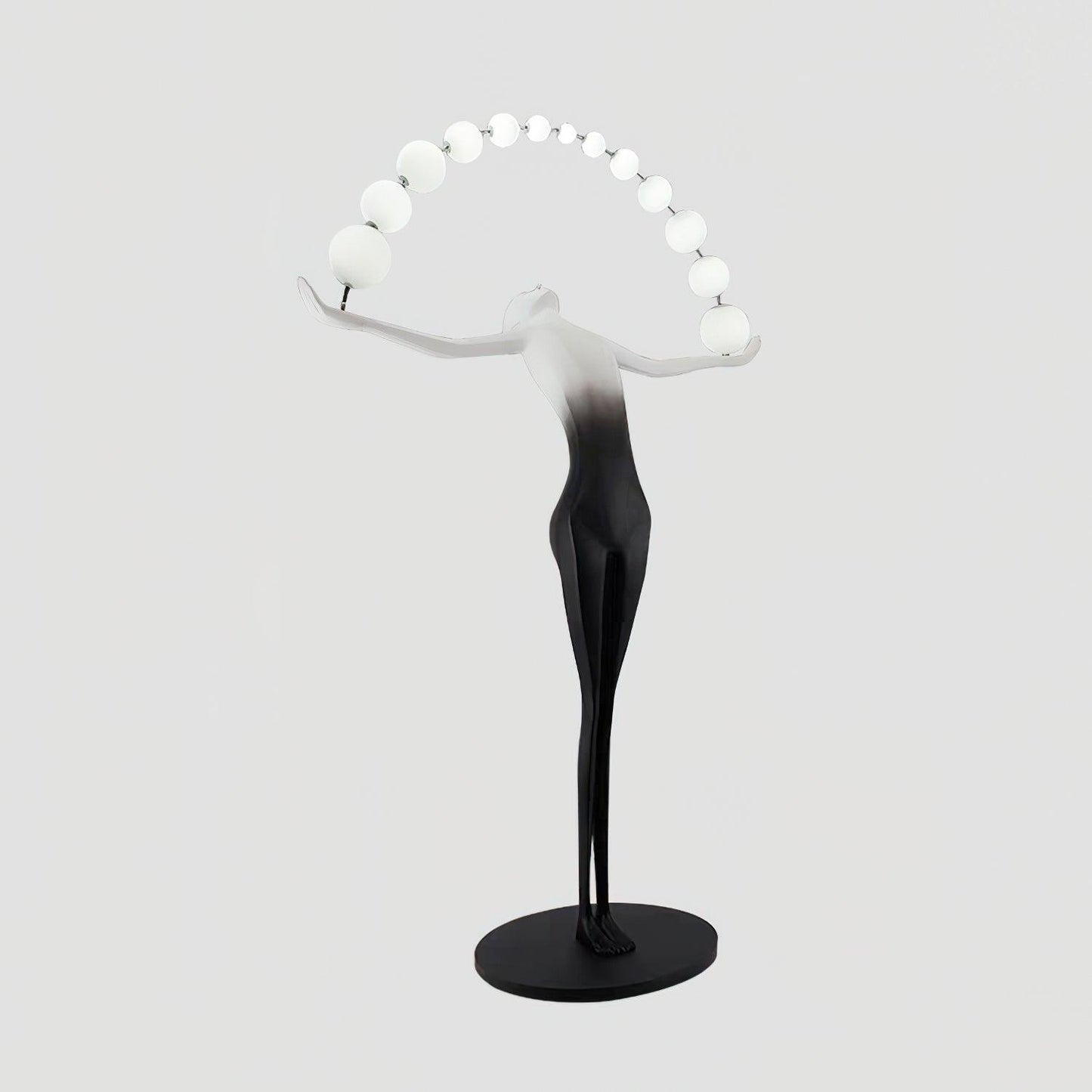 Statue of Liberty Floor Lamp with LED Light - Black Design