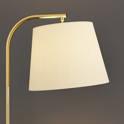 Lilah Floor Lamp with End Table and Storage Shelf