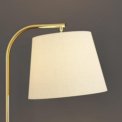 Lilah Floor Lamp with End Table and Storage Shelf