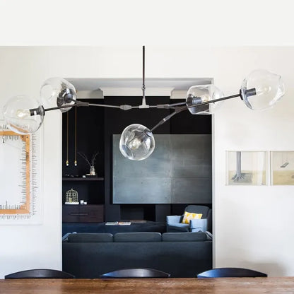 Bifurcation Bubble Glass Sputnik Chandelier - Modern Pendant