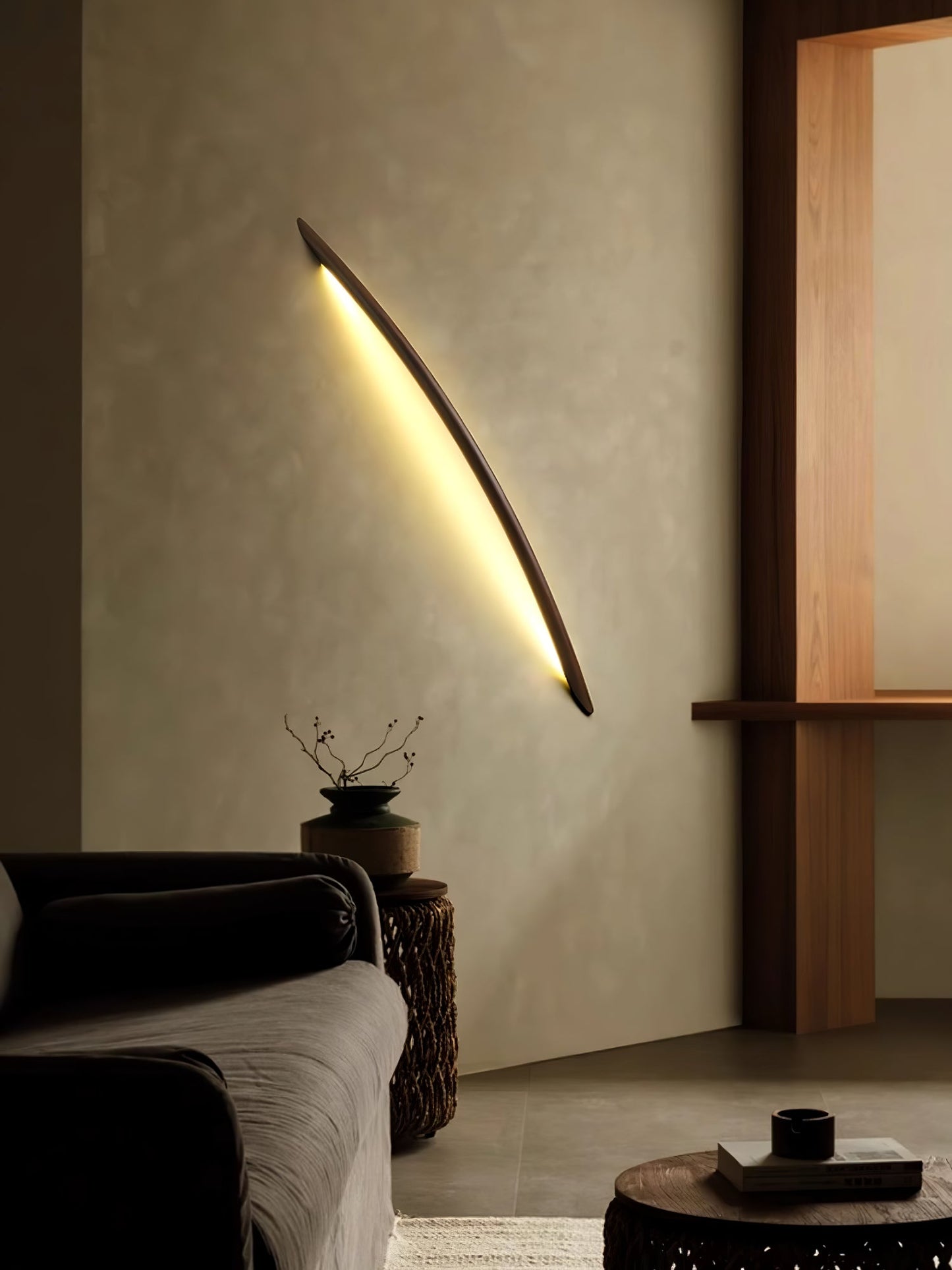 Linea Wood Wall Light - LED Indoor Minimalist Design