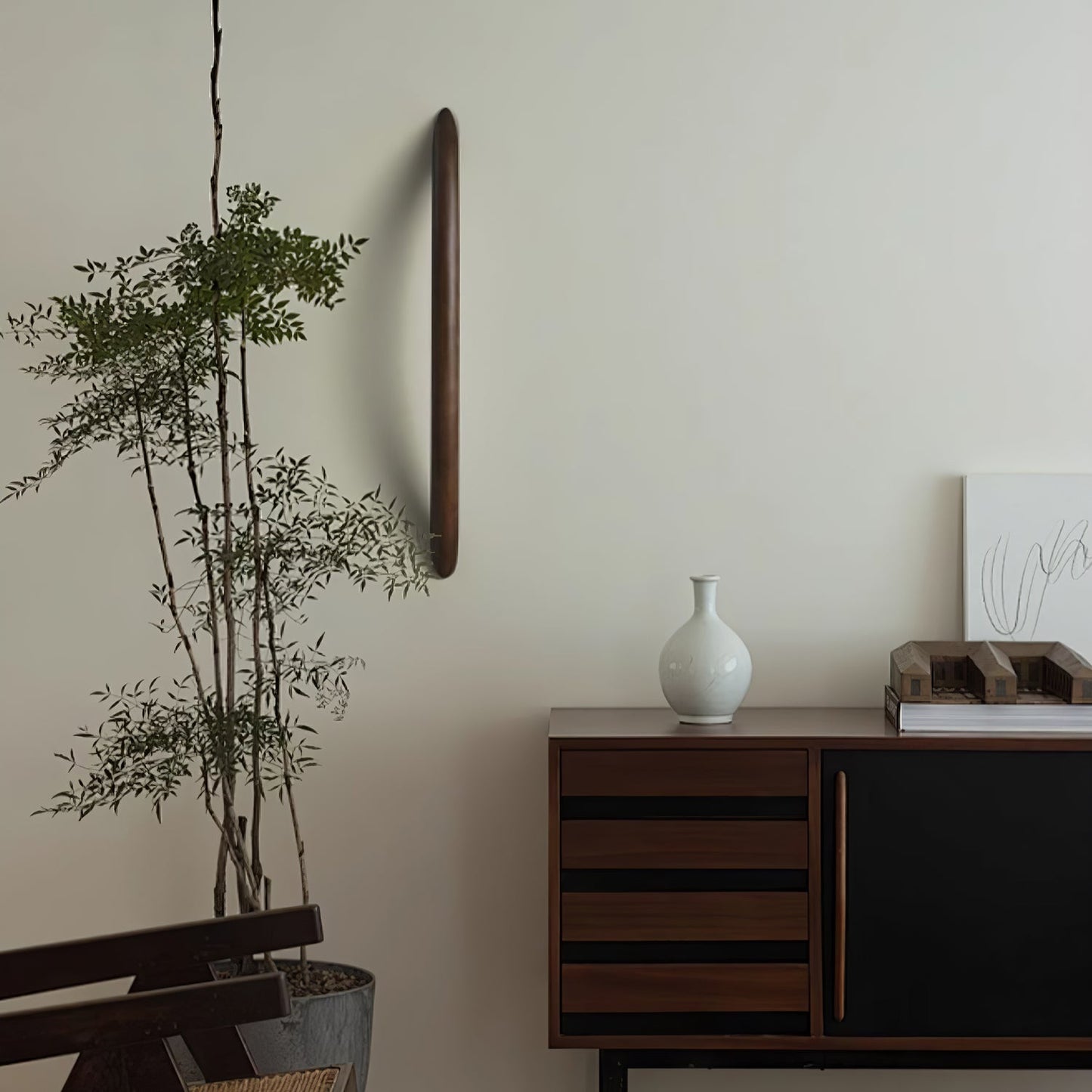 Linea Wood Wall Light - LED Indoor Minimalist Design