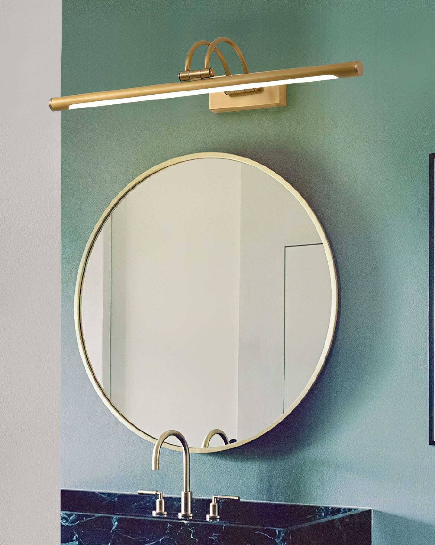 Linear Vanity Wall Light with Integrated LED, Modern Design