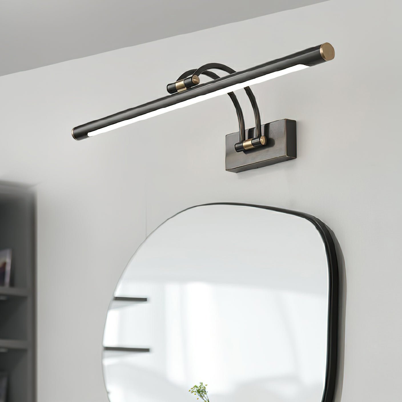 Linear Vanity Wall Light with Integrated LED, Modern Design