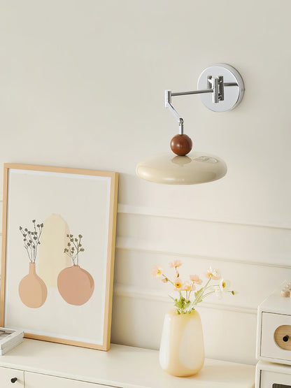 Lola Swing Arm Wall Lamp with LED Light - Chrome Finish